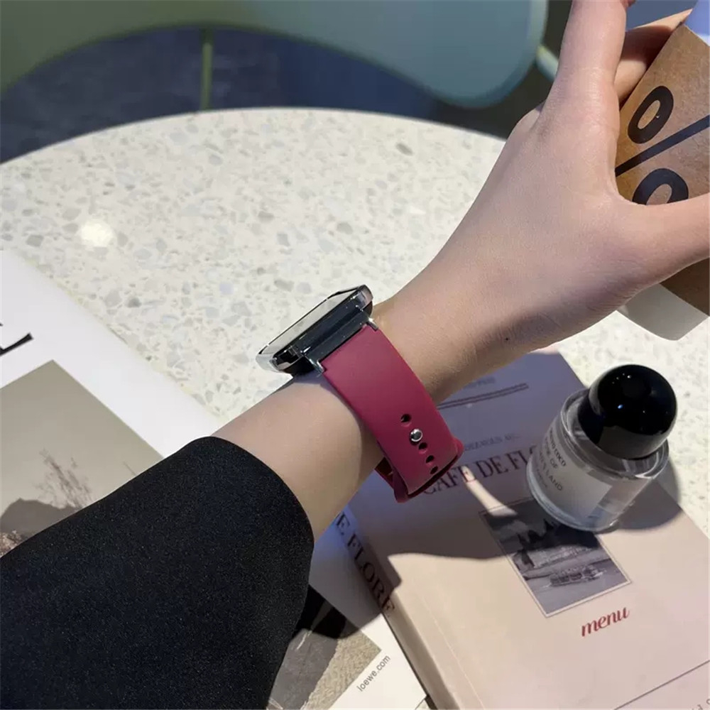 Silicone Dây Đeo Thay Thế Chất Liệu Silicon Màu Trơn Cho Redmi Watch 3 Active 2 Lite