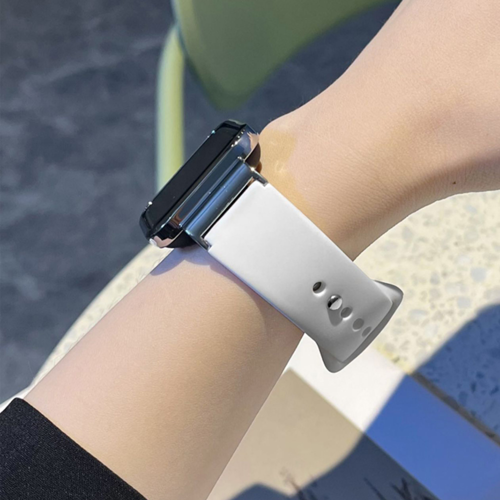 Silicone Dây Đeo Thay Thế Chất Liệu Silicon Màu Trơn Cho Redmi Watch 3 Active 2 Lite