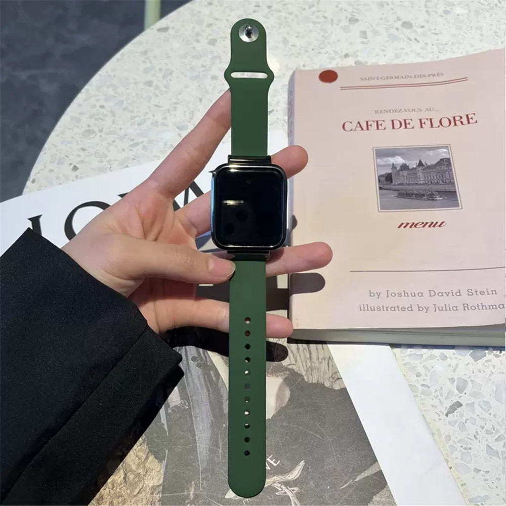 Silicone Dây Đeo Thay Thế Chất Liệu Silicon Màu Trơn Cho Redmi Watch 3 Active 2 Lite