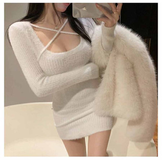 Đầm Len Dệt Kim Thời Trang Cho Nữ