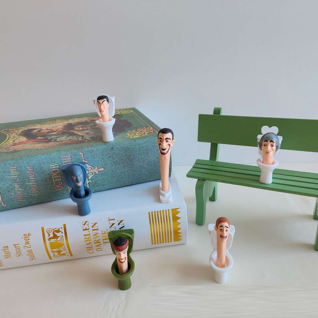 Set 12 Mô Hình Nhân Vật Người Đàn Ông Trượt Toiletkibidi Trong Phim Vệ Sinh