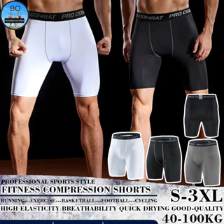 BOSPORT【Chất lượng tốt/Có trong kho】Quần Legging Tập Thể Thao Thời Trang Cho Nam Xe đạp quần lót phòng tập thể dục tốc độ khô thoáng khí cao đàn hồi