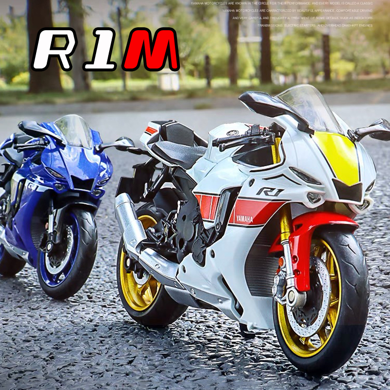 Mô Hình Xe Mô Tô yamaha yzf r1m Bằng Hợp Kim Tỉ Lệ 1: 12