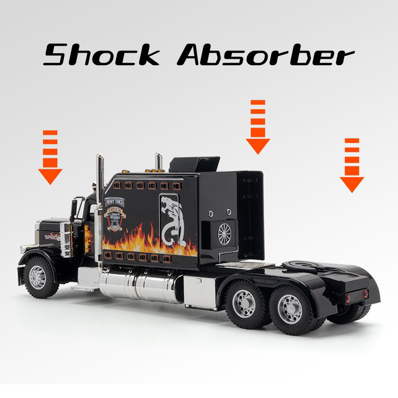 Mô Hình Xe Tải peterbilt 389 Bằng Hợp Kim Tỉ Lệ 1: 24