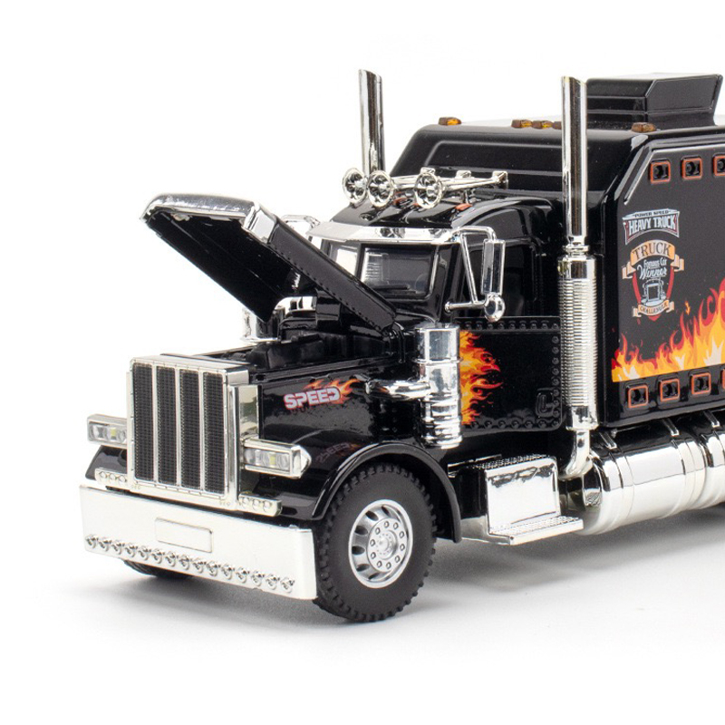 Mô Hình Xe Tải peterbilt 389 Bằng Hợp Kim Tỉ Lệ 1: 24