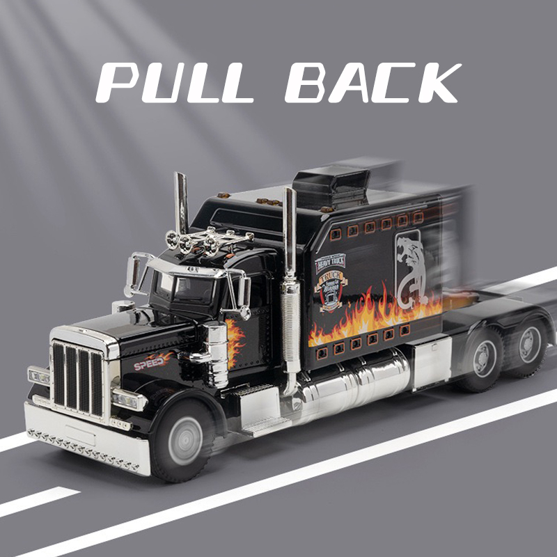 Mô Hình Xe Tải peterbilt 389 Bằng Hợp Kim Tỉ Lệ 1: 24