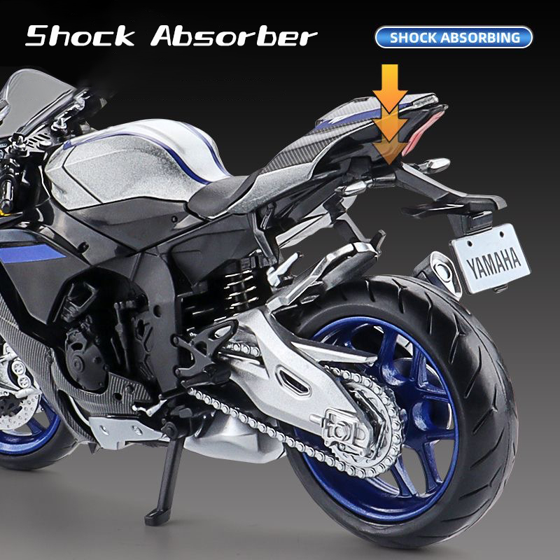 Mô Hình Xe Mô Tô yamaha yzf r1m Bằng Hợp Kim Tỉ Lệ 1: 12