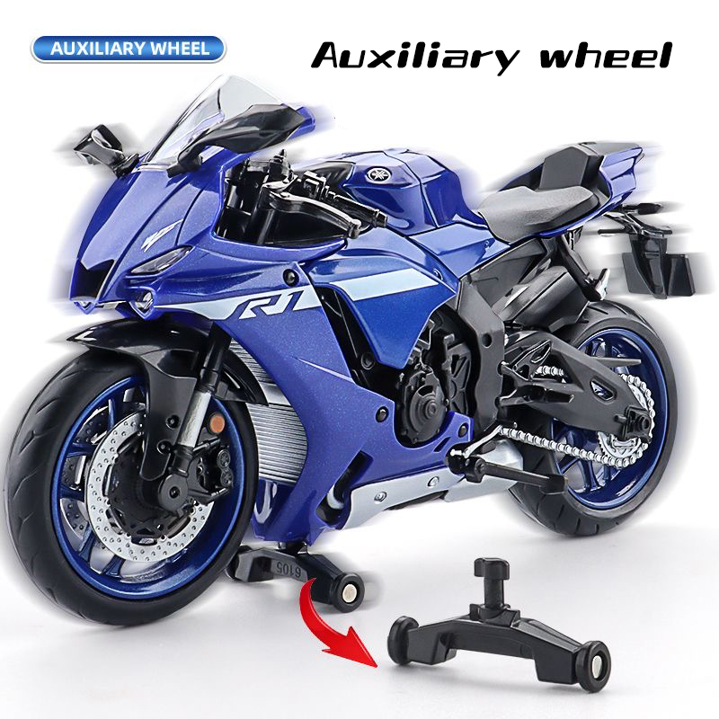 Mô Hình Xe Mô Tô yamaha yzf r1m Bằng Hợp Kim Tỉ Lệ 1: 12