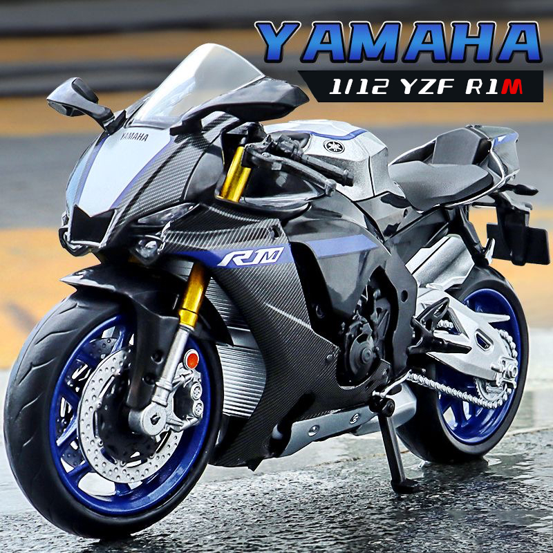 Mô Hình Xe Mô Tô yamaha yzf r1m Bằng Hợp Kim Tỉ Lệ 1: 12