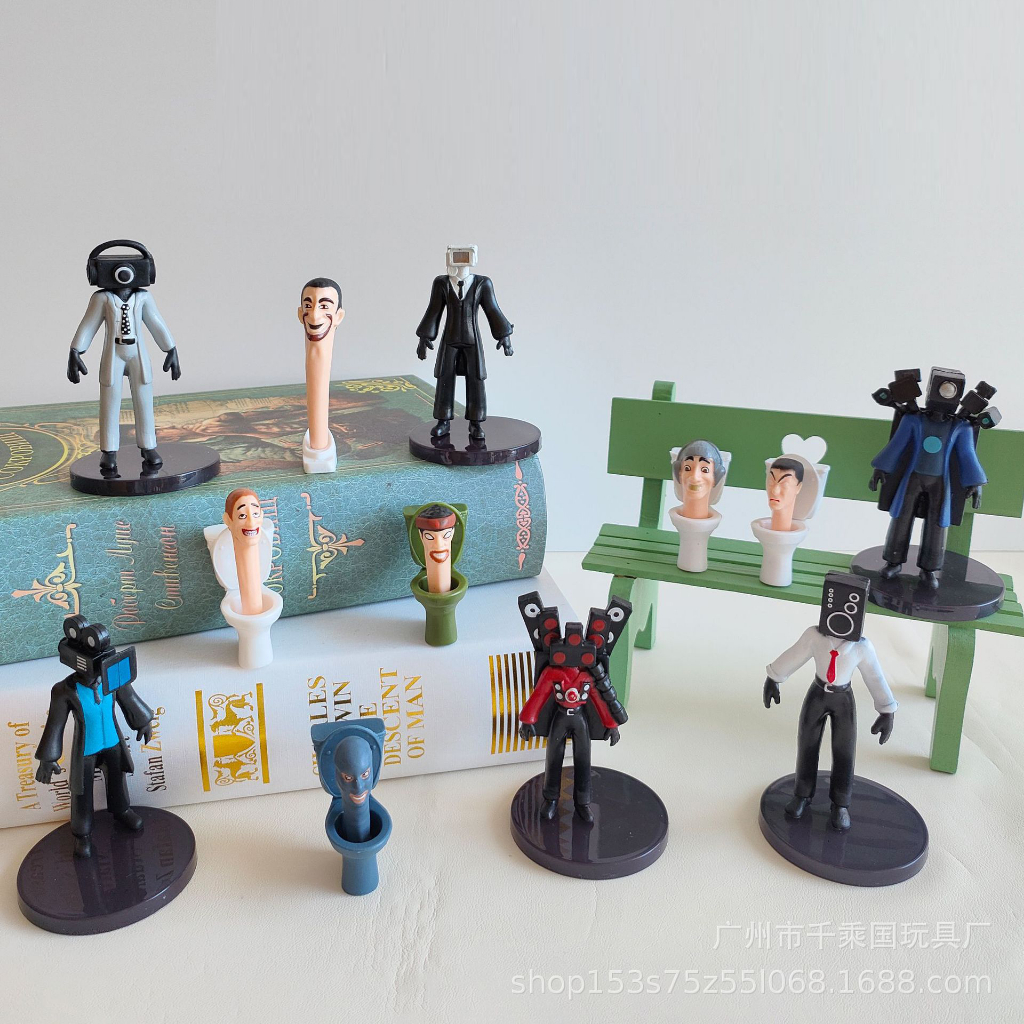 Set 12 Mô Hình Nhân Vật Người Đàn Ông Trượt Toiletkibidi Trong Phim Vệ Sinh