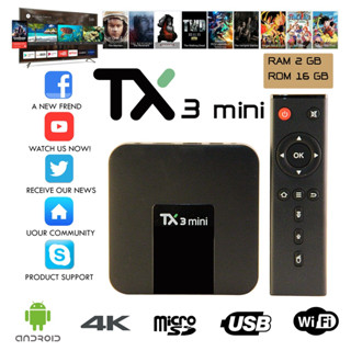  Thông Minh Đầu tv box tx3 mini android 11.0 2   4g 16   32g ddr3 h 4k hd 2.4Gw Wifi 3228a Chất Lượng Cao 