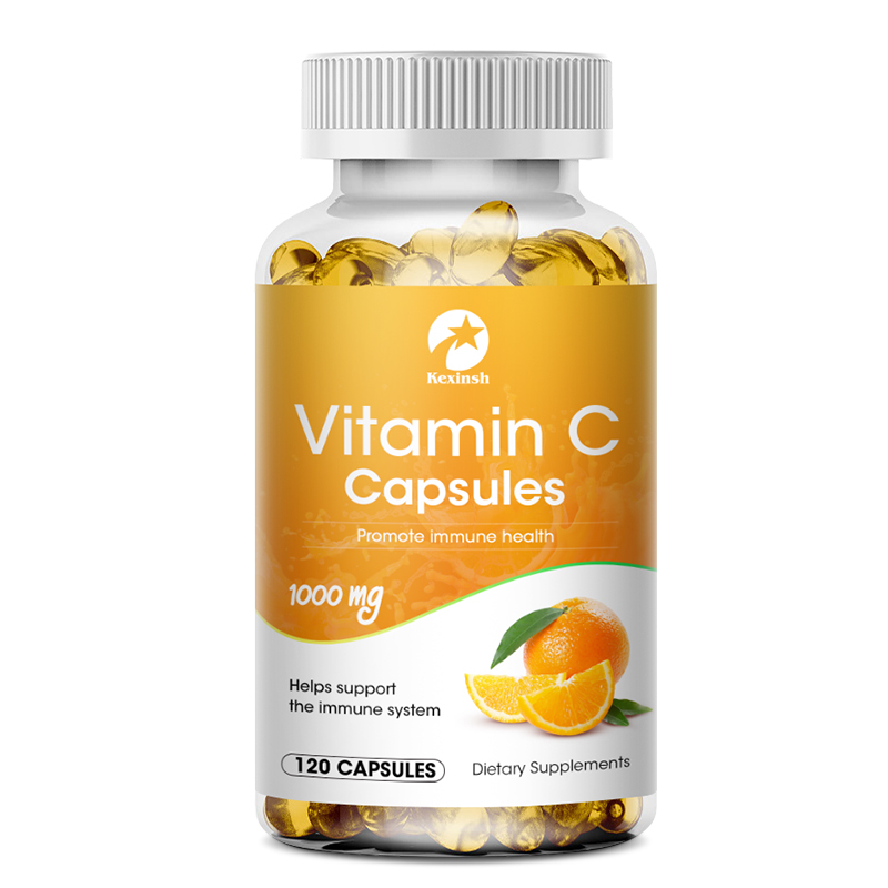 Kexinsh Vitamin C 1000mg Viên nang bổ sung để làm trắng da Collagen hữu cơ Viên nang Vitamin C cải t