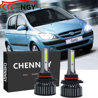 Bộ 1 cặp đèn pha led ánh sáng trắng - p1 6000k cho hyundai getz 2005-2012