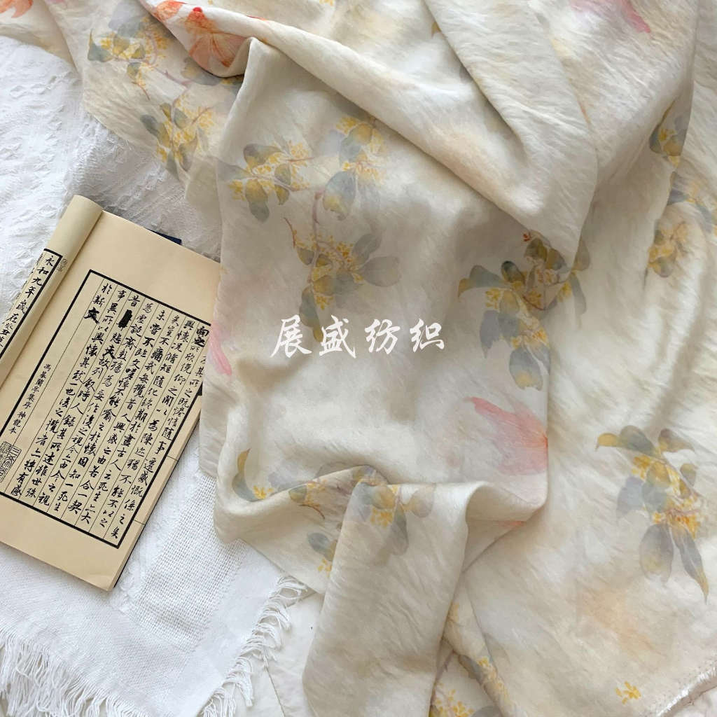 Vải May Sườn Xám In Họa Tiết Phong Cách Trung Hoa Mới Cho Nữ