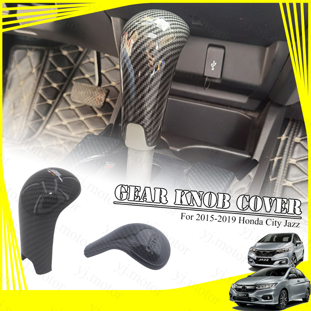 Vỏ Bọc Núm Gạt Cần Số Xe Hơi honda city gm6 jazz gk5 Bằng Sợi carbon