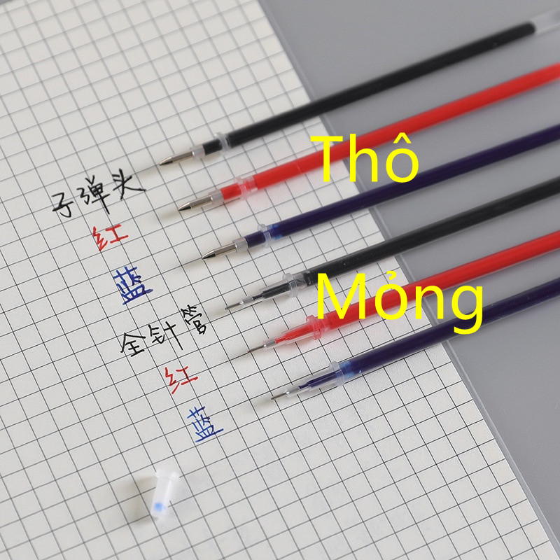 Set 20/30/50 Ruột Bút Kim Loại Ngòi 0.38mm Ngòi 0.5mm Thay Thế