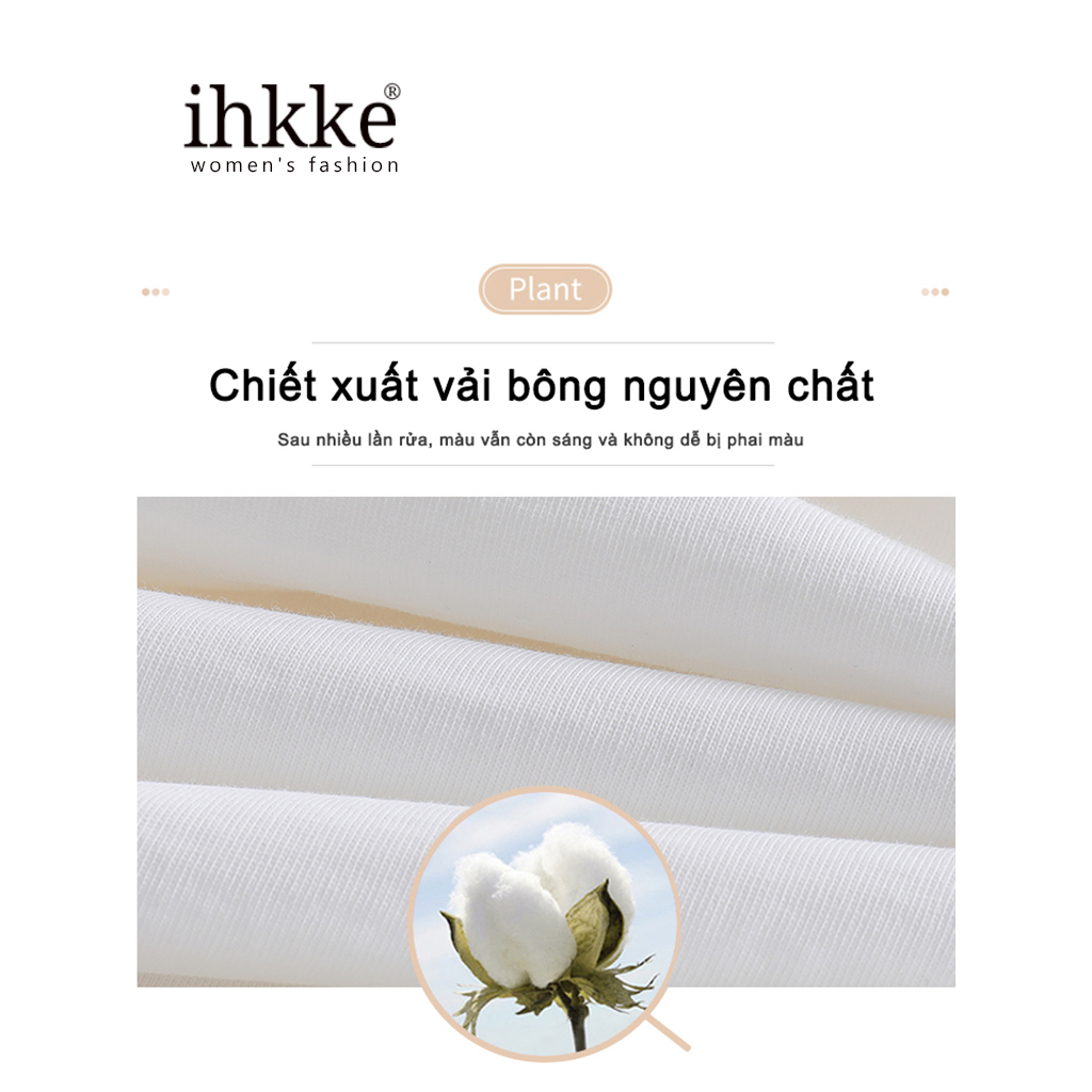 Áo thun IHKKE tay ngắn in hình trái tim phong cách Hàn Quốc thời trang cho nam và nữ