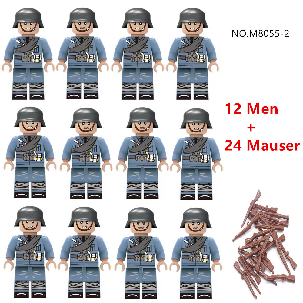 Bộ 12 Mô Hình Lính Kèm Phụ Kiện Chất Lượng Cao