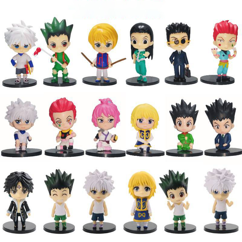 Set 6 Mô Hình Nhân Vật Phim hunter X hunter 8-10cm