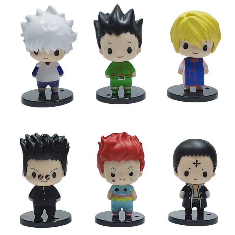 Set 6 Mô Hình Nhân Vật Phim hunter X hunter 8-10cm