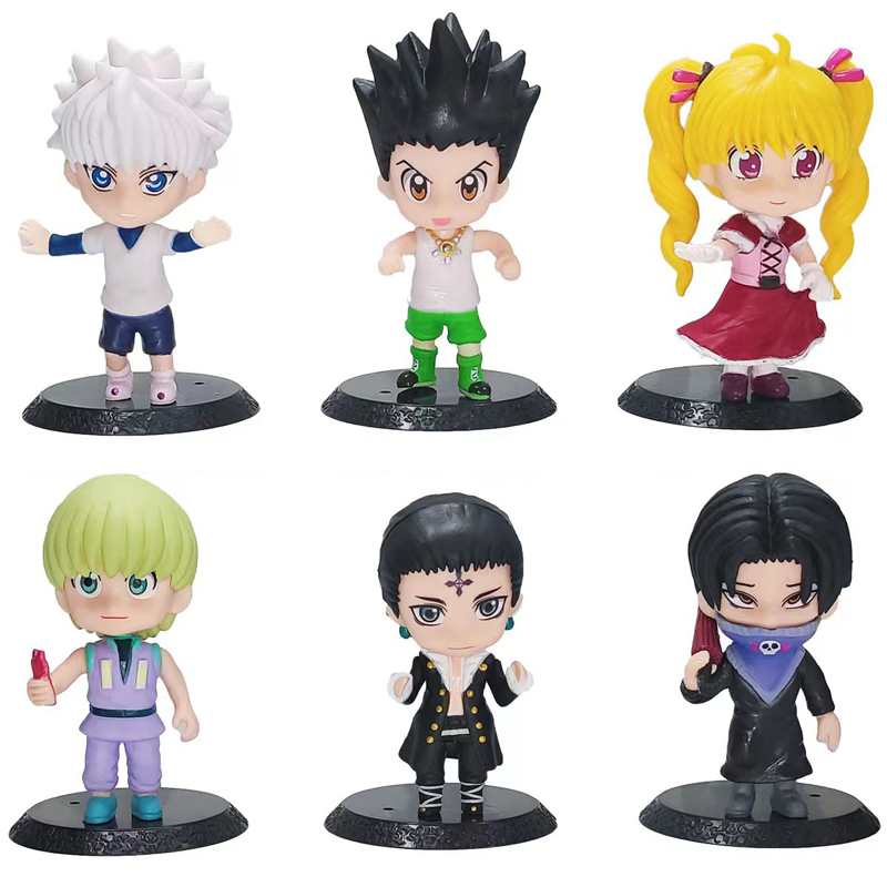 Set 6 Mô Hình Nhân Vật Phim hunter X hunter 8-10cm