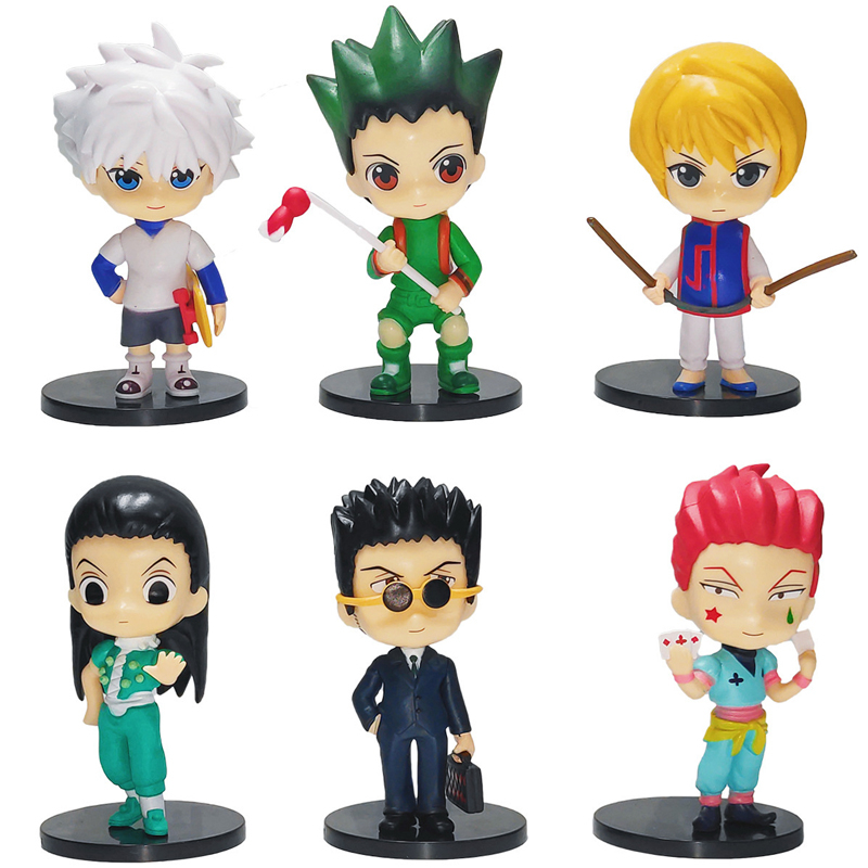 Set 6 Mô Hình Nhân Vật Phim hunter X hunter 8-10cm