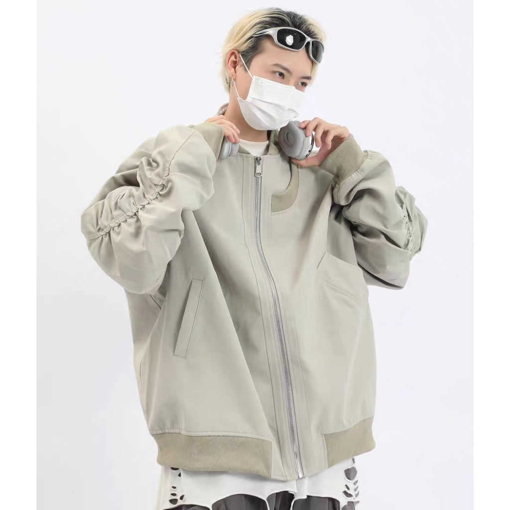 ESEA Áo Khoác Tay Dài Phong Cách harajuku Nhật Bản Thời Trang Cho Nam Nữ