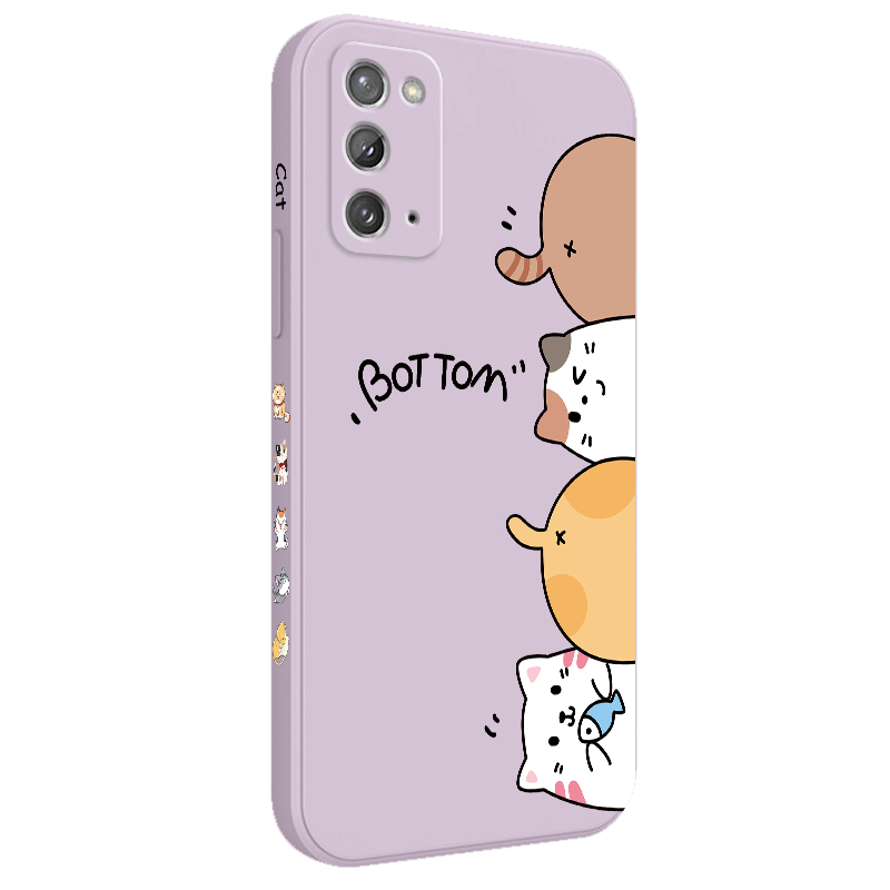 Ốp Lưng silicone HìNh Con MèO Cho samsung galaxy note 5g 20 10 9 ultra plus
