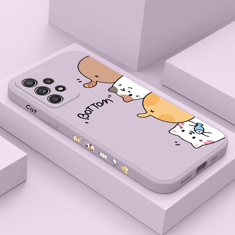 Điện Thoại Ốp Lưng Hình Mèo Cho samsung galaxy a72 a52 a52s a42 a32 4g 5g