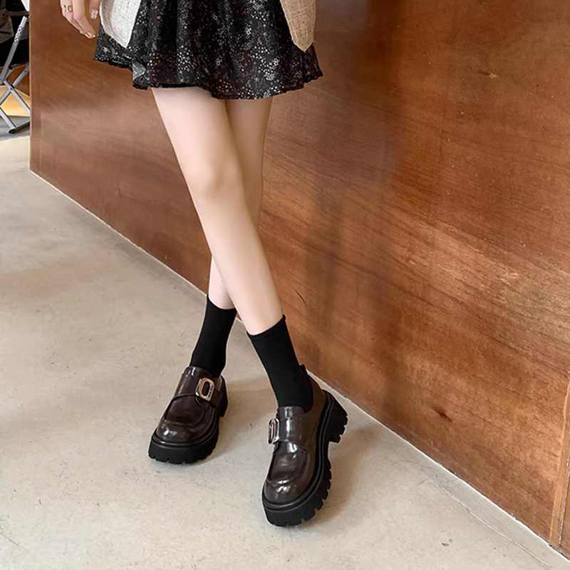❤❤Giày Lười Da Bóng Đế Dày Thời Trang Hàn Quốc Cho Nữ