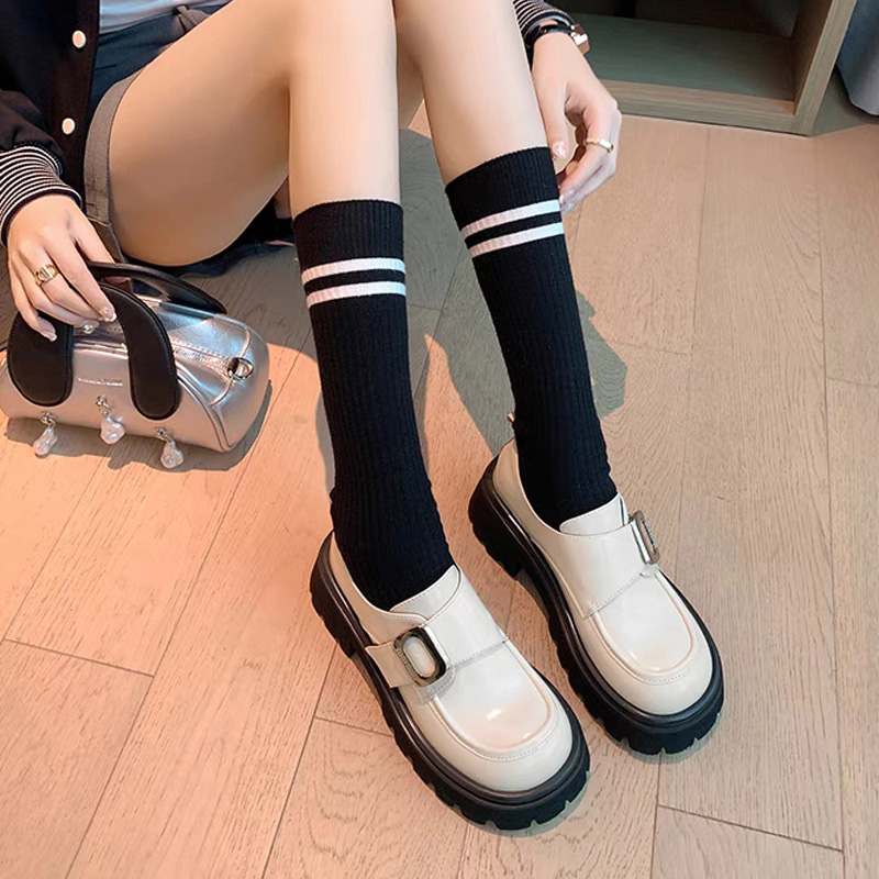 ❤❤Giày Lười Da Bóng Đế Dày Thời Trang Hàn Quốc Cho Nữ