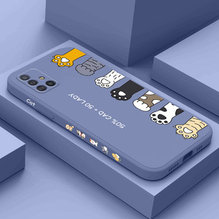Ôp Điện Thoại Silicon Dẻo Họa Tiết Chú Mèo Dễ Thương Thời Trang Cho samsung galaxy a71 a51 4g a21s a31 a41 Ốp