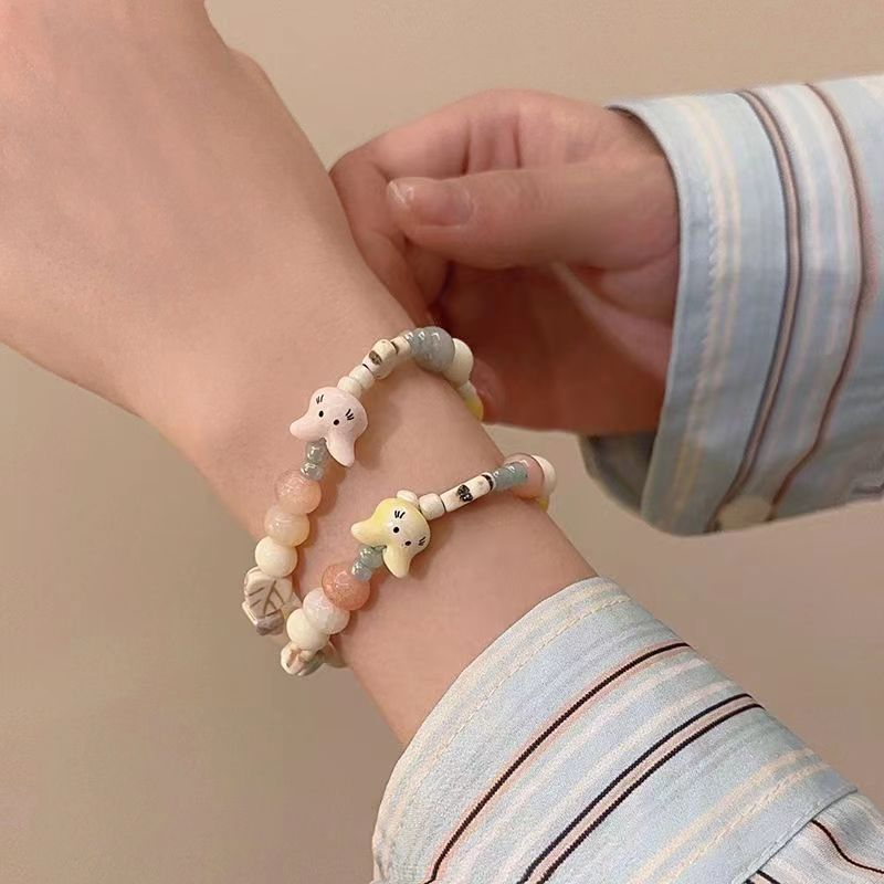 Vòng Tay Cặp Đôi Thỏ Macaron Phong Cách Mới Mùa Hè 2023