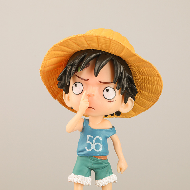 Mô Hình Nhân Vật monkey d luffy one piece 11.5cm Bằng pvc Trang Trí Xe Hơi