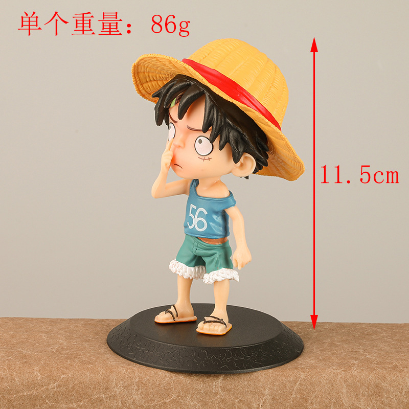 Mô Hình Nhân Vật monkey d luffy one piece 11.5cm Bằng pvc Trang Trí Xe Hơi