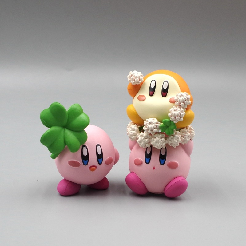 Set 3 Mô Hình Nhân Vật Hoạt Hình kawaii kirby mine waddle Dadeath Dễ Thương 3-5cm
