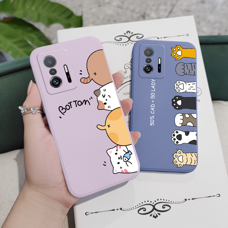 Ốp Điện Thoại Họa Tiết Mèo Dễ Thương Cho xiaomi mi 13t 12t 11t 10t pro lite mi 9t pro 5g
