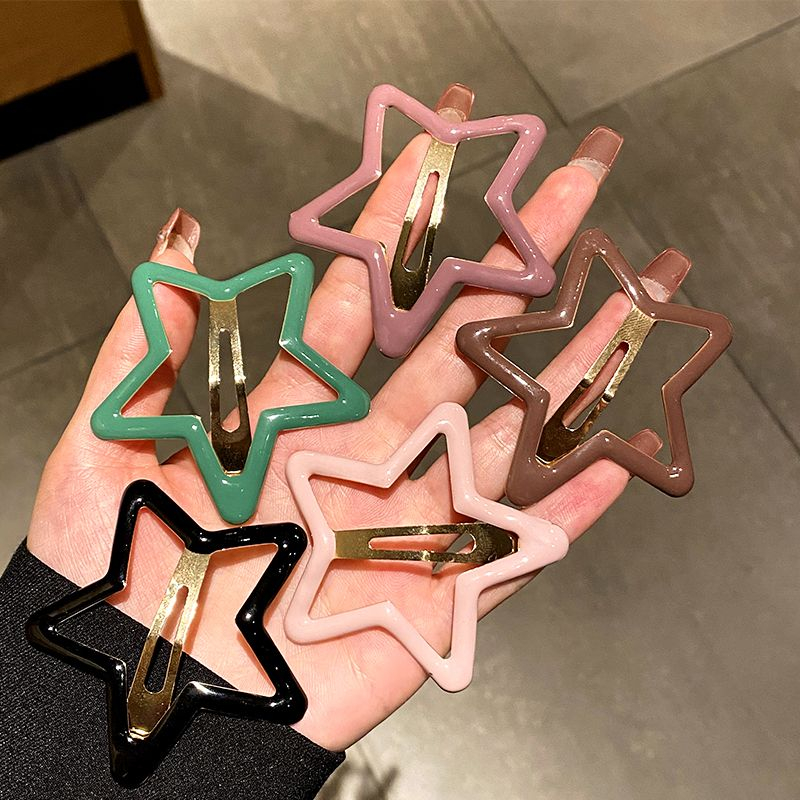 Kẹp Tóc Mái bb Ngôi Sao Năm Cánh Dễ Thương Màu Sắc Đẹp Mắt Dành Cho Bạn Nữ