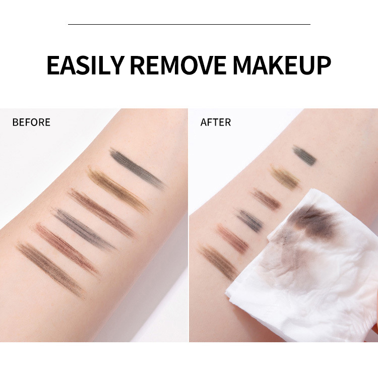 Gecomo Bút Kẻ Lông Mày Lõi Cứng 6 Màu Tùy Chọn Lâu Trôi Chống Thấm Nước