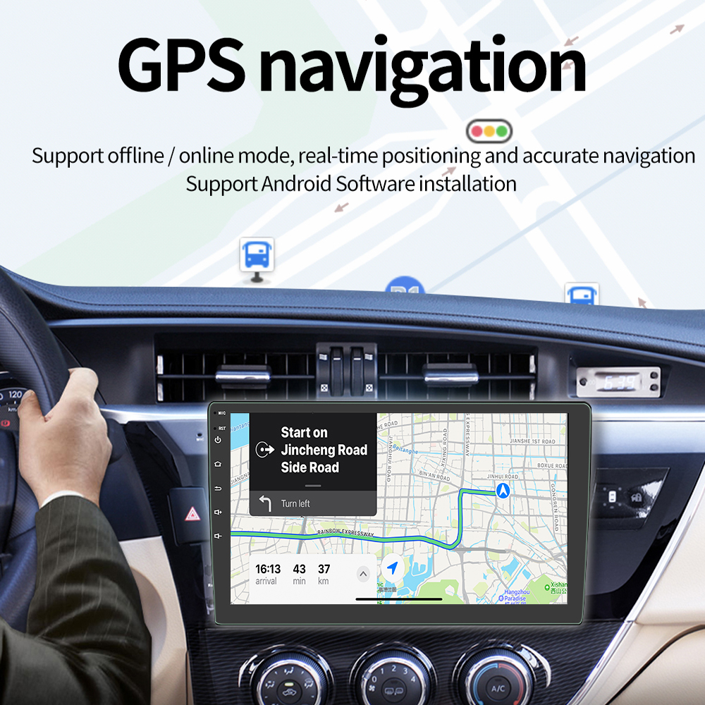 Máy Phát Đa Phương Tiện android 11 1 din autoradio 2g 32g 7 "/ 9" gps Kết Nối bluetooth gps