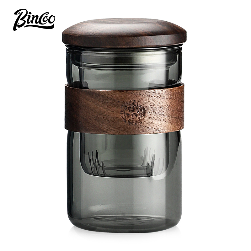 Bincoo Tách Trà Thủy Tinh Chịu Nhiệt Có Bộ Lọc Trà Dung Tích 350ml