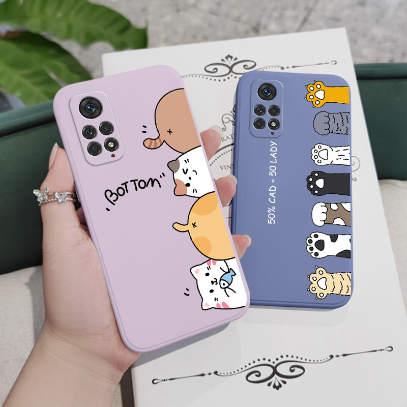 Ốp Điện Thoại Họa Tiết Mèo Sáng Tạo Dành Cho xiaomi redmi note 11s 11 11t pro plus 4g 5g