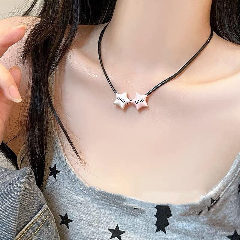 Vòng cổ Mạ Vàng / Bạc 2K Mặt Hình Ngôi Sao Thời Trang Hàn Quốc