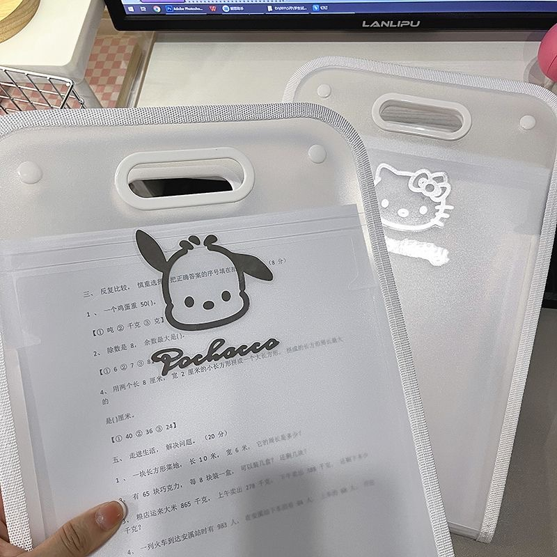 Sanrio Miếng Dán Trang Trí Điện Thoại Bằng Kim Loại Chống Thấm Nước Họa Tiết Hoạt Hình Dễ Thương