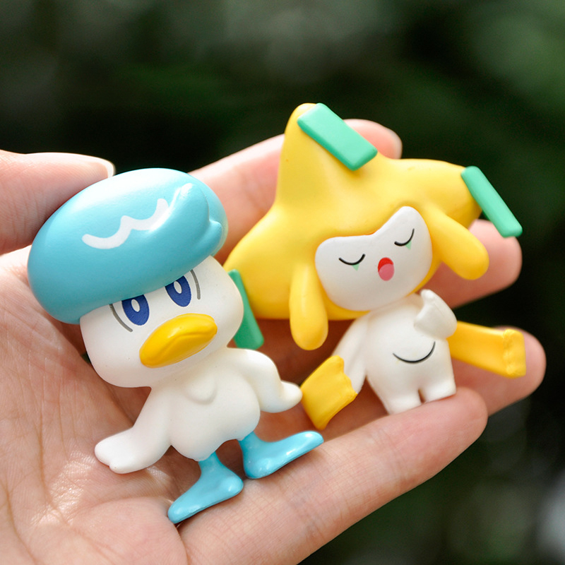 8 cái / bộ 5 cm anime pokemon scarlet and violet hình pikachu jirachi sprigatito fuecoco quaxly koraidon miraidon q phiên bản pvc action figures mô hình búp bê đồ chơi