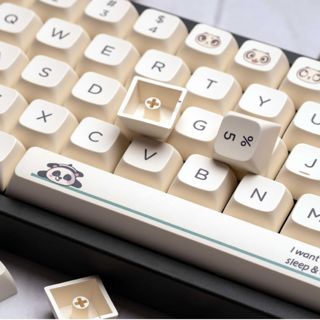 Bàn Phím Cơ 125 Phím xda profile pbt Chủ Đề Gấu Trúc