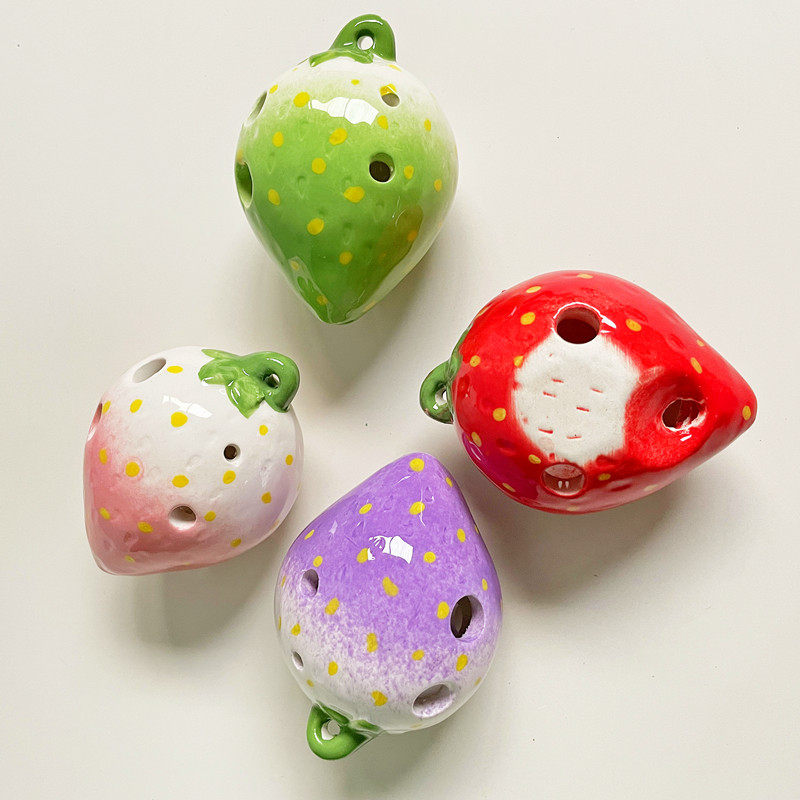 Kèn ocarina Gốm 6 Lỗ Hình Trái Dâu