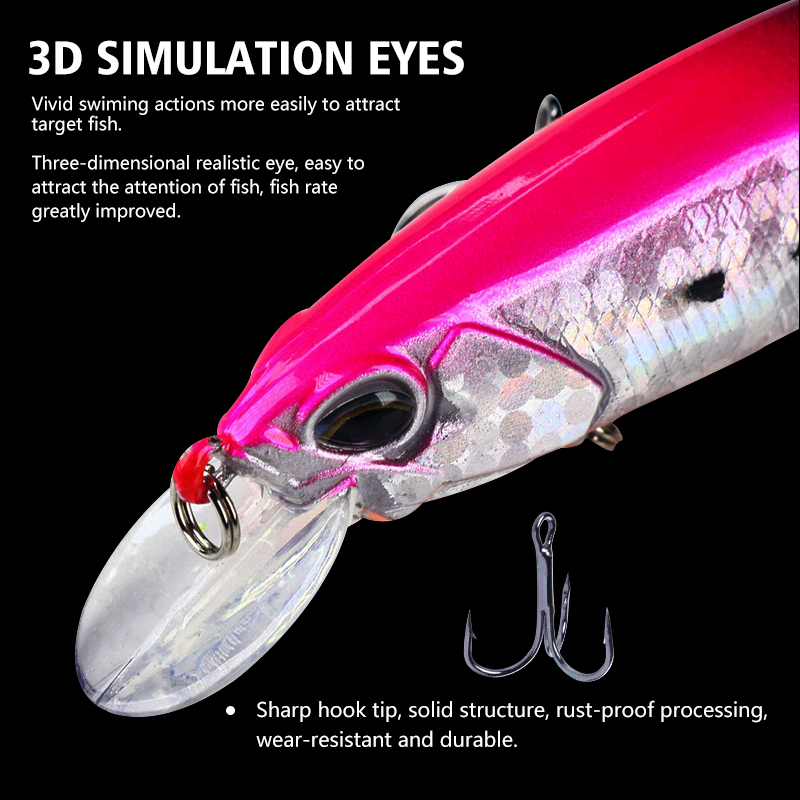 1 Mồi Câu Cá Nhân Tạo Cứng 12cm 15g Minnow Fishing Lure Hard Artificial Baits