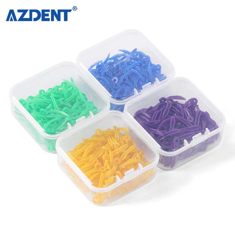 Set 100 Nêm Răng Miệng Dùng Một Lần Bằng Nhựa Có 4 Kích Cỡ