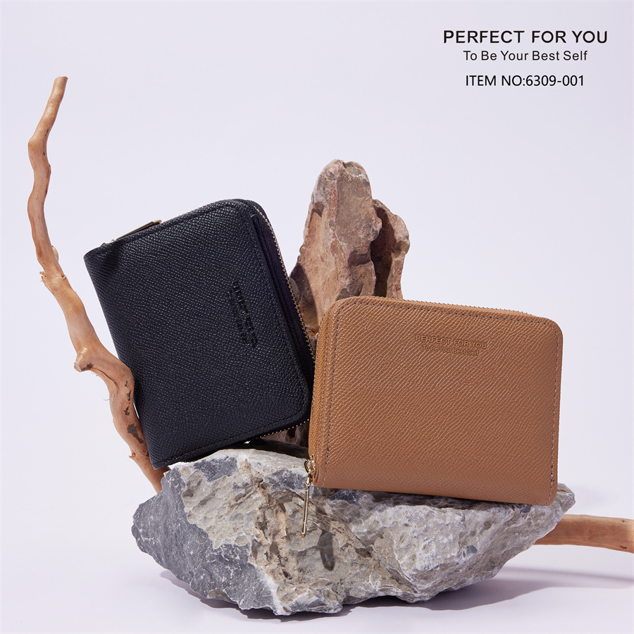 Ví Da mini Dáng Ngắn Phong Cách Hàn Quốc Thời Trang Cho Nữ PERFECT FOR YOU 6309-001